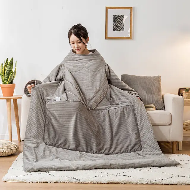 Magic Velvet Lazy Was Autumn And Winter Thickening Thermal Quilt Gray - Shop at LoveMi