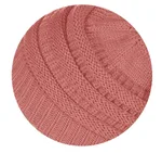 Warm Hat Thickening Not Fleece-lined Knitting Plus Fur Ball - Pink Color