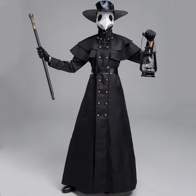 Halloween Dark Dungeon Hero Costume Crow Mouth Plague Doctor Costume Set3 Xl - Shop at LoveMi