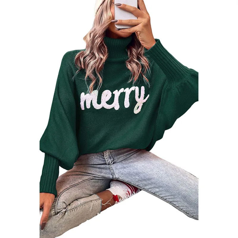 All match Embroidered Warm Thickened Sweater For Women Green - Shop at LoveMi