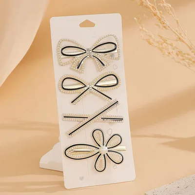 High Sense Barrettes Korean Simple Side Forehead Hairpin Hair Clip Girl Fringe Clip Headdress Color28 - Shop at LoveMi