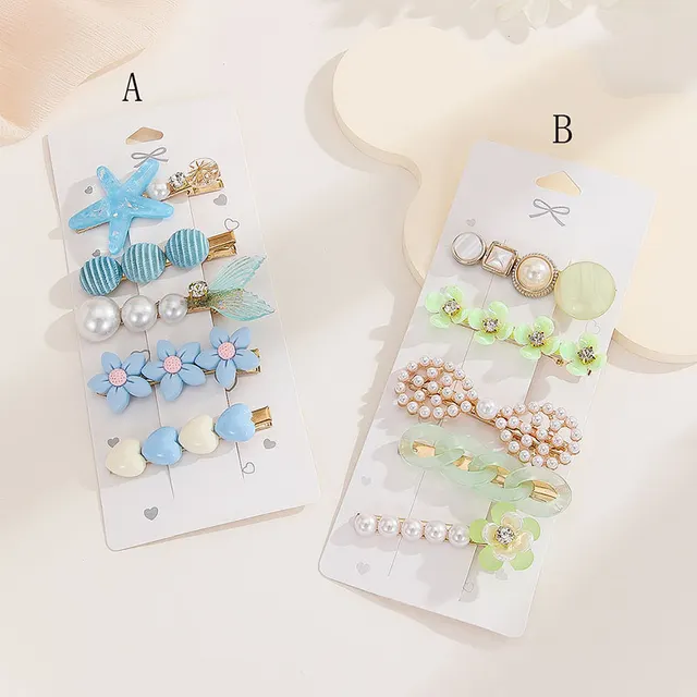 High Sense Barrettes Korean Simple Side Forehead Hairpin Hair Clip Girl Fringe Clip Headdress Color4B - Shop at LoveMi