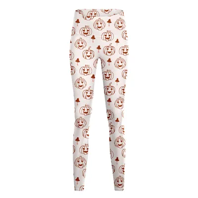 Women's Fashion Casual Halloween Pumpkin Print High Waist Yoga Slim Fit Fitness Pants Yjkxps155 - Shop at LoveMi