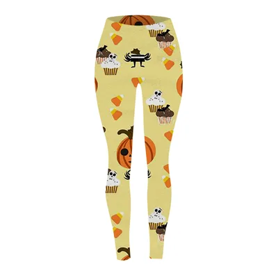 Women's Fashion Halloween Digital Printing Skinny Leggings Yjk H4101 - Shop at LoveMi