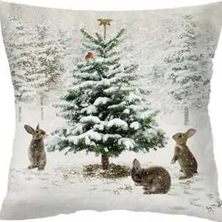 Winter Series Throw Pillow Cover Linen - W022739