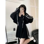 Black Coat One Piece