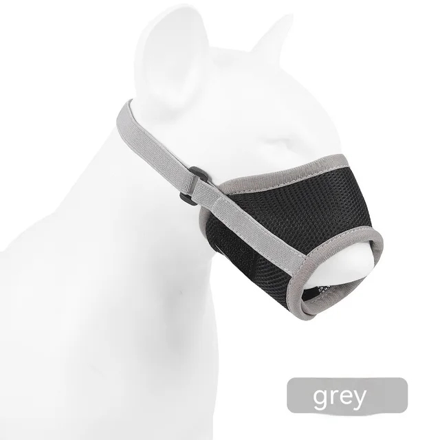 Breathable Mesh Dog Mouth Cover Gray - Shop at LoveMi