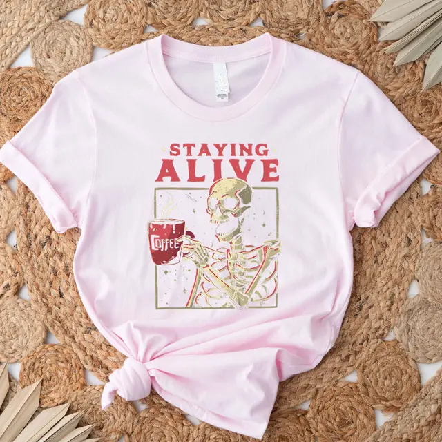 Fashion Round Neck Loose Letter Digital Printing Short Sleeve 332 - Shop at LoveMi