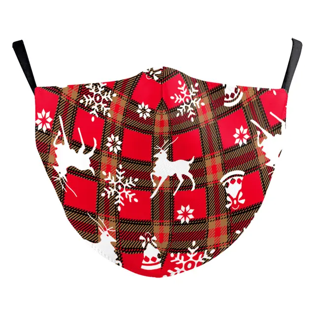 Christmas Beard Digital Printing Face Creative Double layer Dust Mask B178 1841 - Shop at LoveMi