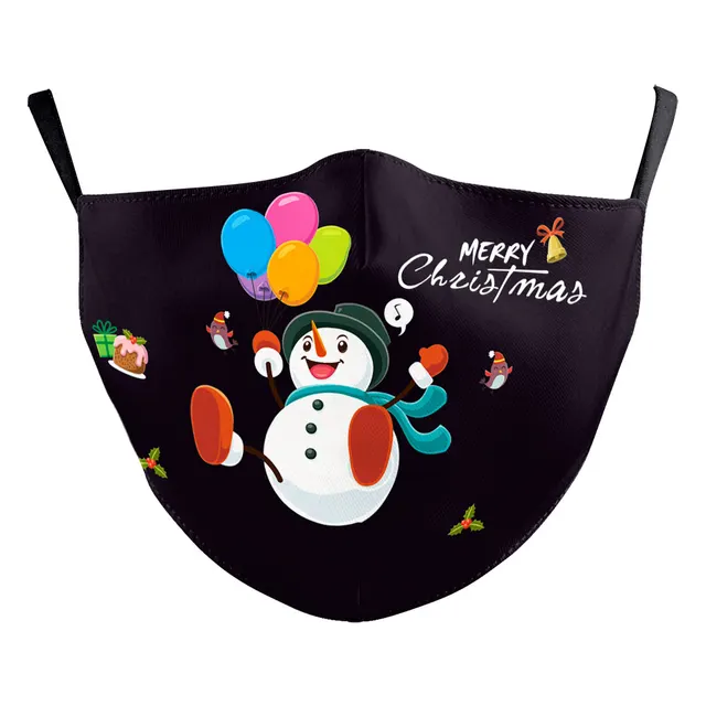 Christmas Snowman Digital Printing Double Layer Dustproof Mask B178 1154 - Shop at LoveMi