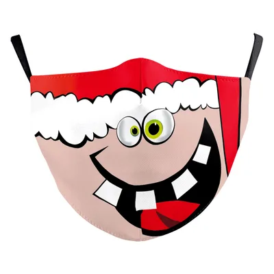 Christmas Funny Digital Printing Double layer Dust Mask B178 1102 - Shop at LoveMi