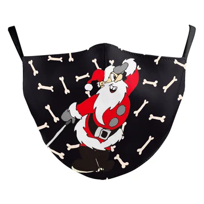 Christmas Beard Digital Printing Double Layer Dustproof Mask B178 1053 - Shop at LoveMi