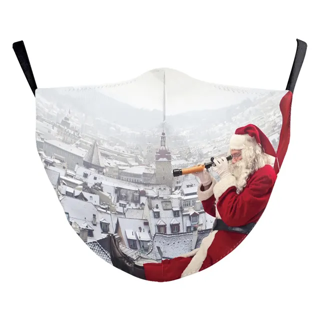 Snowflake Christmas Red Digital Printing Double layer Dust Mask B178 1456 - Shop at LoveMi