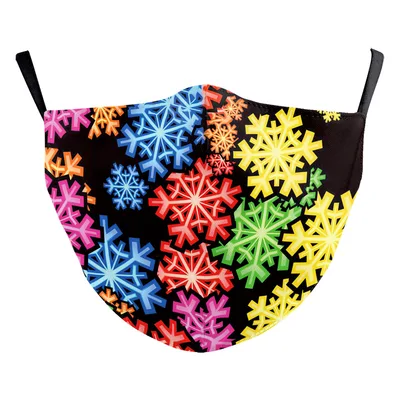 Snowflake Christmas Red Digital Printing Double layer Dust Mask B178 1466 - Shop at LoveMi