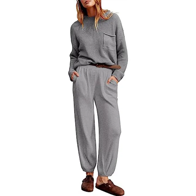 Women's Fashion Sportswear Casual Suit Gray - Shop at LoveMi