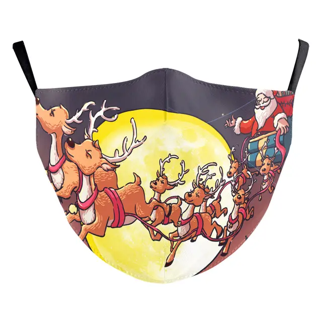 Christmas Light Shadow Digital Printing Double layer Dust Mask B178 1083 - Shop at LoveMi