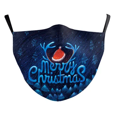 Christmas Light Shadow Digital Printing Double layer Dust Mask B178 1094 - Shop at LoveMi