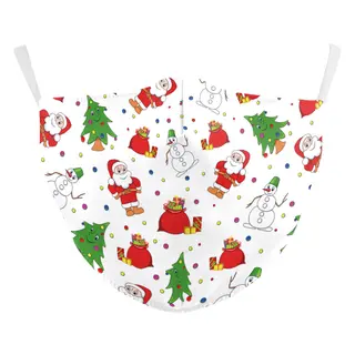 Christmas Digital Printing Double-layer Dust Mask - B178 1066
