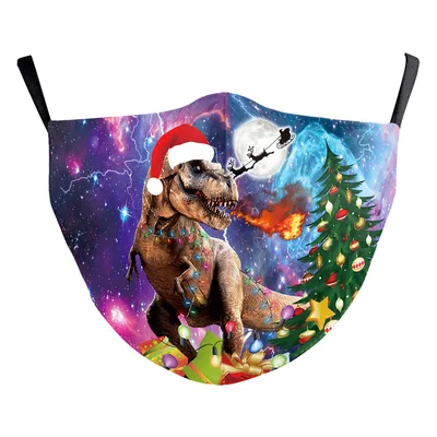 Christmas Digital Printing Double layer Dust Mask B178 1070 - Shop at LoveMi