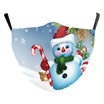 Christmas Digital Printing Double layer Dust Mask B178 1062 - Shop at LoveMi