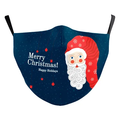 Santa Elk Digital Printing Double layer Dust Mask B178 1337 - Shop at LoveMi