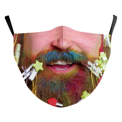 Santa Claus Digital Printing Double Layer Dustproof Mask B178 1807 - Shop at LoveMi