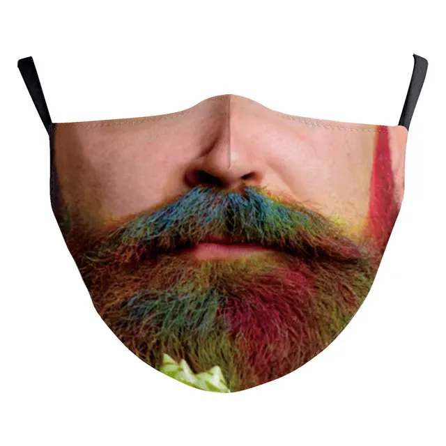 Santa Claus Digital Printing Double Layer Dustproof Mask B178 1808 - Shop at LoveMi