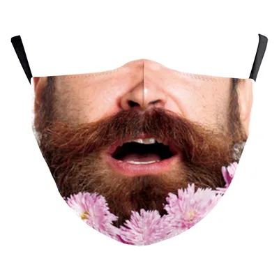 Santa Claus Digital Printing Double Layer Dustproof Mask B178 1810 - Shop at LoveMi