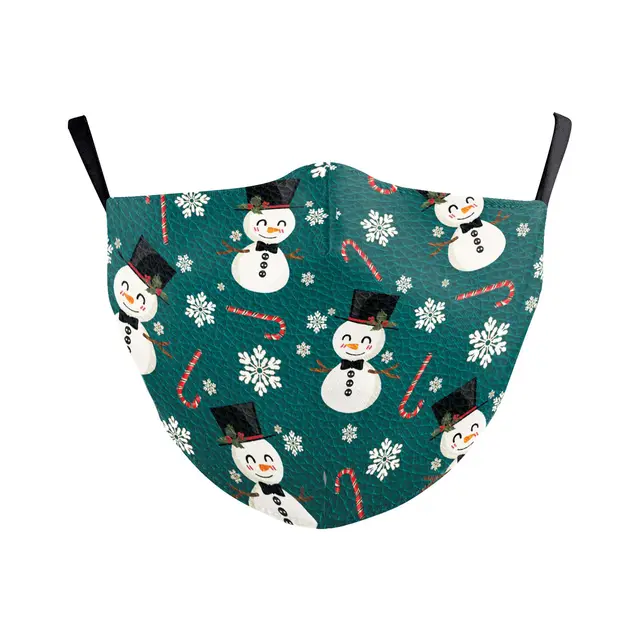 Christmas Single Corner Print Double Layer Dust Mask B178 413 - Shop at LoveMi