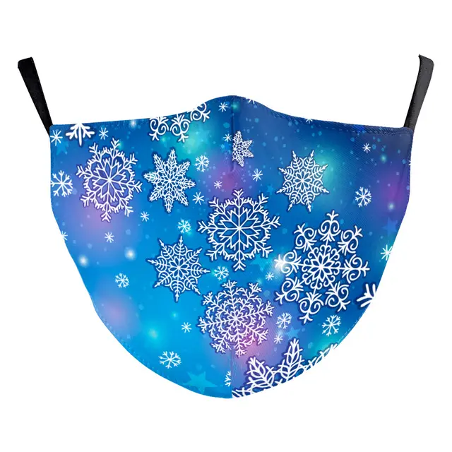 Christmas Snowflake Digital Printing Double layer Dust Mask B178 1129 - Shop at LoveMi