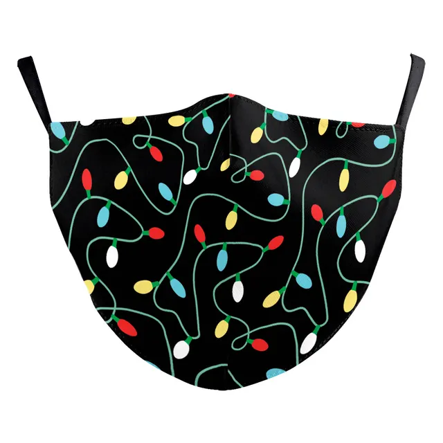 Christmas Green Fur Printed Protective Mask B178 677 - Shop at LoveMi