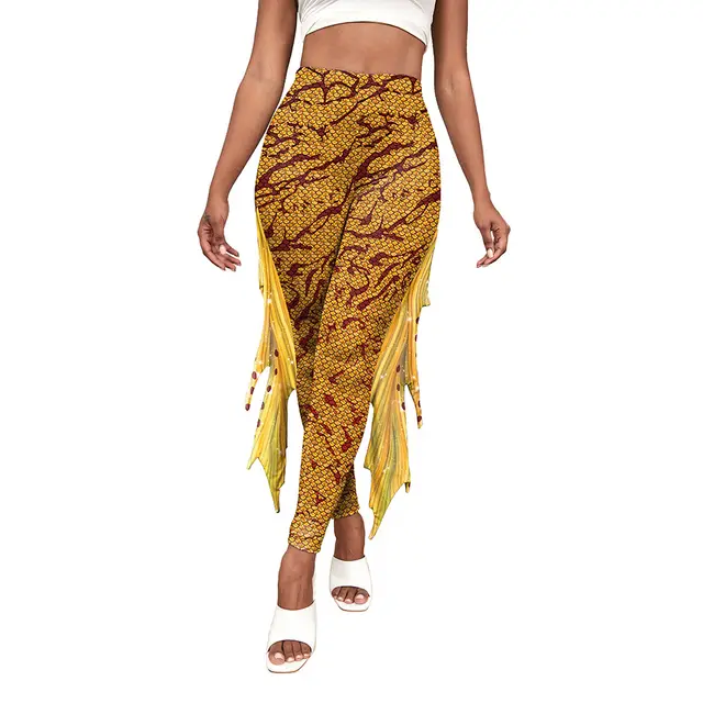 Colorful Little Mermaid Fin Mermaid Digital Print Hip Lift Feet Pants B2421024 - Shop at LoveMi