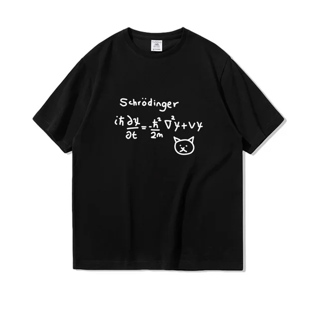 Physical Formula Loose Cotton Student Half Sleeve Clothing Black - Shop at LoveMi