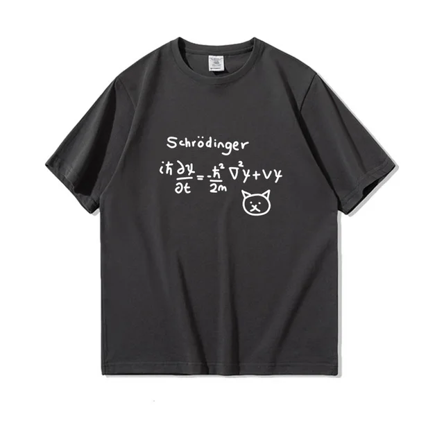 Physical Formula Loose Cotton Student Half Sleeve Clothing Dark Grey - Shop at LoveMi