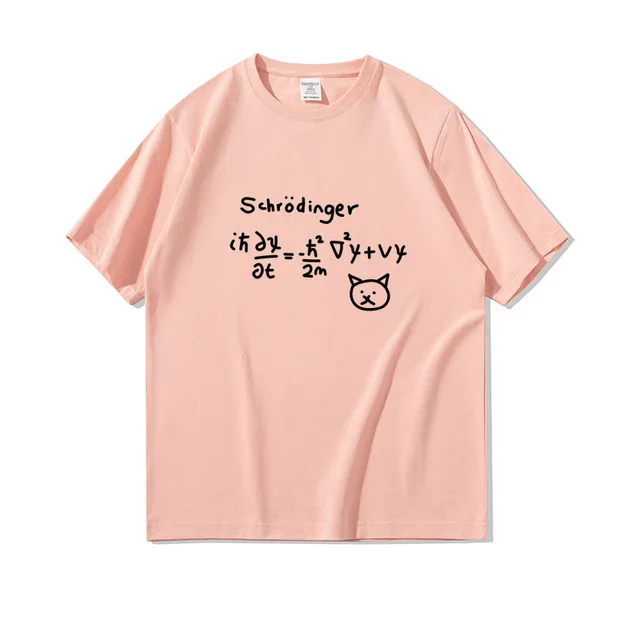 Physical Formula Loose Cotton Student Half Sleeve Clothing Pink - Shop at LoveMi