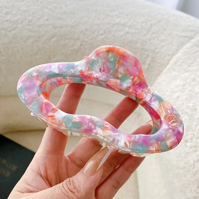 Ornament 4mm Thickened Cellulose Acetate Sheet Grip Barrettes Colorful - Shop at LoveMi