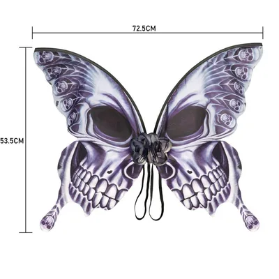 Halloween Butterfly Wings Flowing Skull Butterfly Wings - Shop at LoveMi