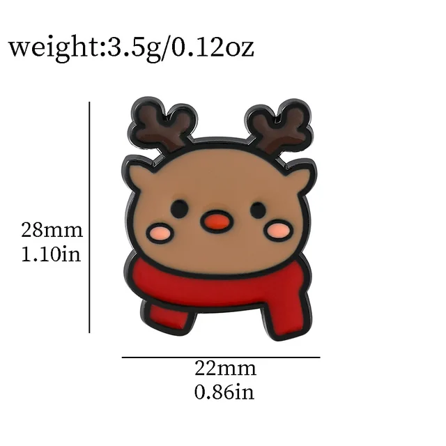 Cute Cartoon Christmas Alloy Brooch Xz650 - Shop at LoveMi