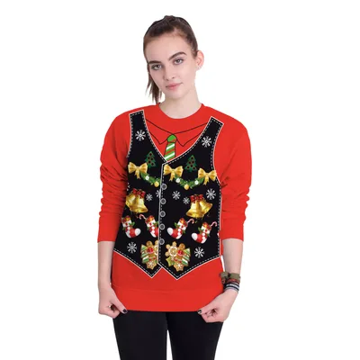 Women's Christmas 3D Digital Printed Pullover Sweatshirt Swys038 - Shop at LoveMi