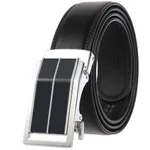 Chrome Buckle Black Belt