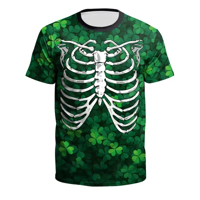 St. Patrick's Day Round Neck 3D Digital Print T shirt B1299323 2Xl - Shop at LoveMi