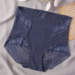 High Waist Lace Blue