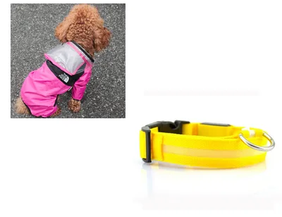Clothes On Rainy Days Pet Poncho Pink With Yellow - Shop at LoveMi