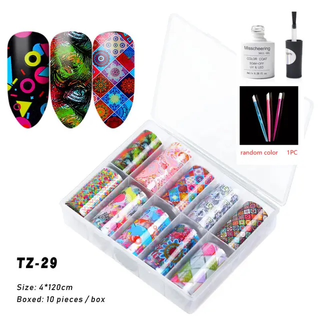 Nail Supplies Transfer Sticker Tz29 Set - Shop at LoveMi
