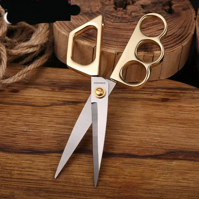Alloy Stationery Household Office Craft Scissors Gold - Shop at LoveMi
