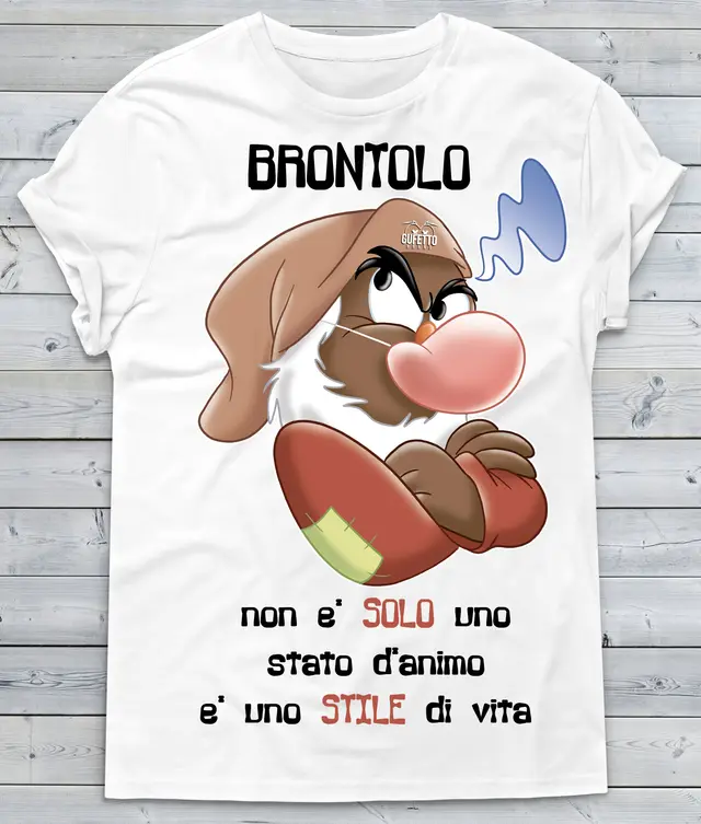 Brontolo Women's T shirt Printed Short Sleeves White - Shop at LoveMi
