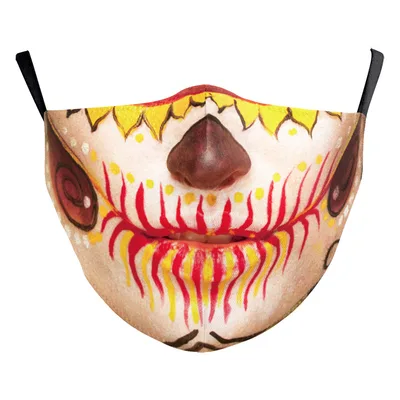 Digital Printing Ghost Face Wansheng Clown Funny Double layer Dust Mask B178 692 - Shop at LoveMi