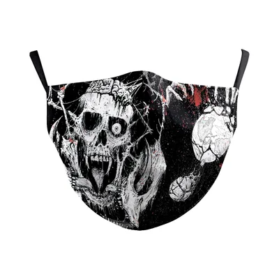 Wanfestival Skull Clown Digital Printing Double layer Dust Mask B178 052 - Shop at LoveMi