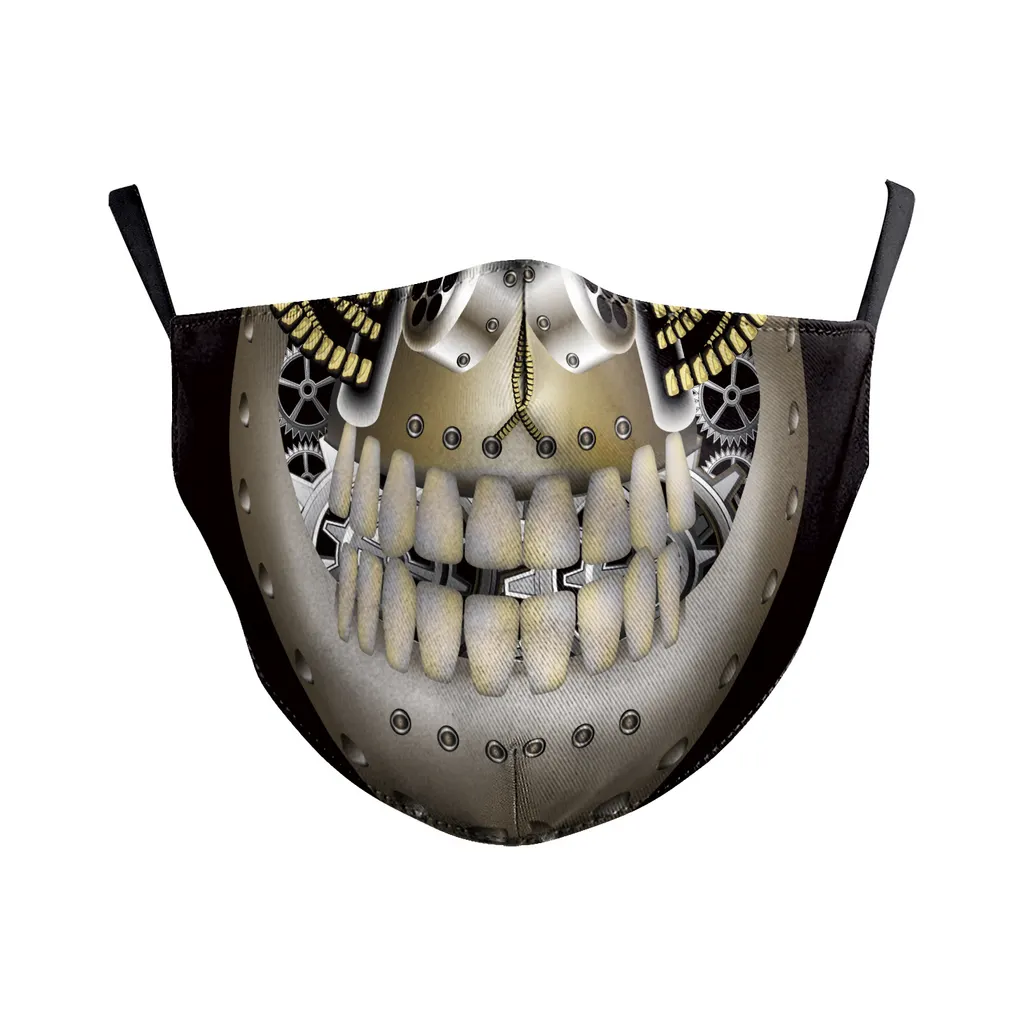 Wanfestival Skull Clown Digital Printing Double-layer Dust Mask - B178 069