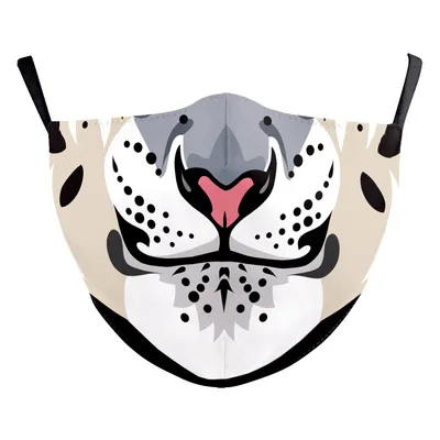 Wansheng Digital Printing Face Animal Tiger Ear Hanging Double layer Mask B178 1355 - Shop at LoveMi